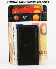 Magnetinis popierinių pinigų ir banko kortelių laikiklis kaina ir informacija | Vyriškos piniginės, kortelių dėklai | pigu.lt