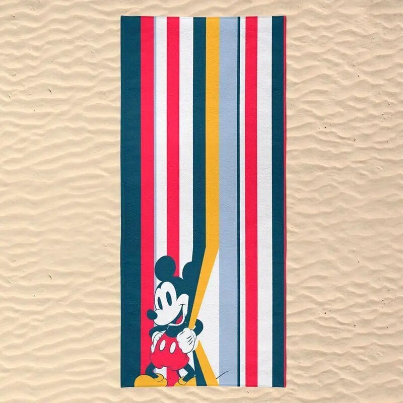 Disney paplūdimio rankšluostis Mickey, 70 x 140 cm цена и информация | Rankšluosčiai | pigu.lt