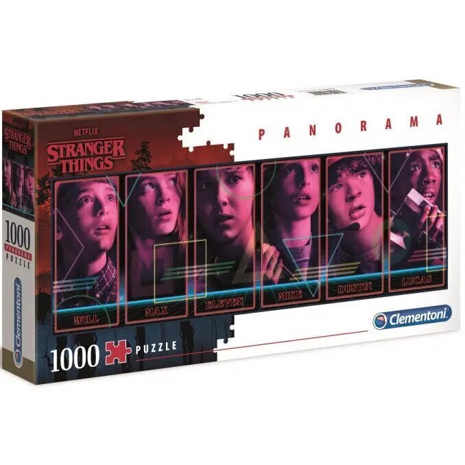 Dėlionė Stranger Things Panorama, 1000 vnt. kaina ir informacija | Dėlionės (puzzle) | pigu.lt