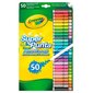 Plaunamų žymeklių rinkinys Crayola Super Tips, 50 vnt. kaina ir informacija | Piešimo, tapybos, lipdymo reikmenys | pigu.lt