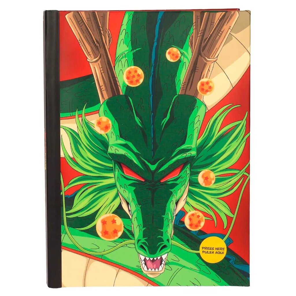 Dragon Ball Shenron A5 formato užrašų knygelė su lemputėmis цена и информация | Sąsiuviniai ir popieriaus prekės | pigu.lt