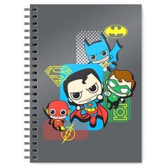 Užrašų knygelė DC Comics Justice League Chibi A5, 48 lapų kaina ir informacija | Sąsiuviniai ir popieriaus prekės | pigu.lt