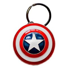 Металлический брелок в форме щита Марвел (Marvel) Капитан Америка цена и информация | Атрибутика для игроков | pigu.lt