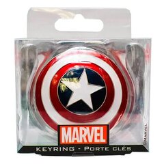 Металлический брелок в форме щита Марвел (Marvel) Капитан Америка цена и информация | Атрибутика для игроков | pigu.lt