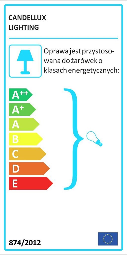 Candellux lighting šviestuvas Izzy 41-80042 kaina ir informacija | Staliniai šviestuvai | pigu.lt