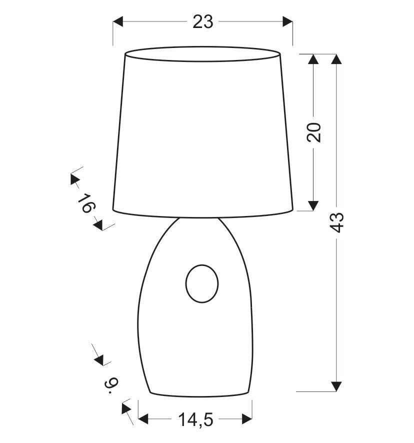 Candellux lighting šviestuvas Hierro 41-79916 kaina ir informacija | Staliniai šviestuvai | pigu.lt