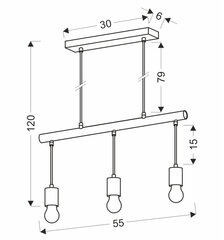 Candellux lighting šviestuvas Izzy 33-78070 kaina ir informacija | Pakabinami šviestuvai | pigu.lt