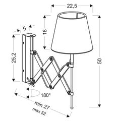 Candellux sieninis šviestuvas Mito kaina ir informacija | Sieniniai šviestuvai | pigu.lt