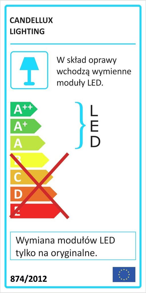 Candellux lighting šviestuvas Sven 98-73167 kaina ir informacija | Lubiniai šviestuvai | pigu.lt