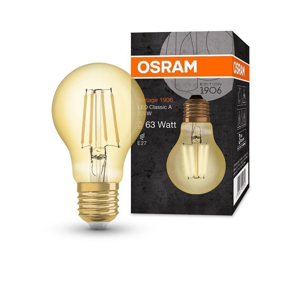 Candellux Osram LED lemputė E27 7,5 W 865 lm 2500K цена и информация | Elektros lemputės | pigu.lt