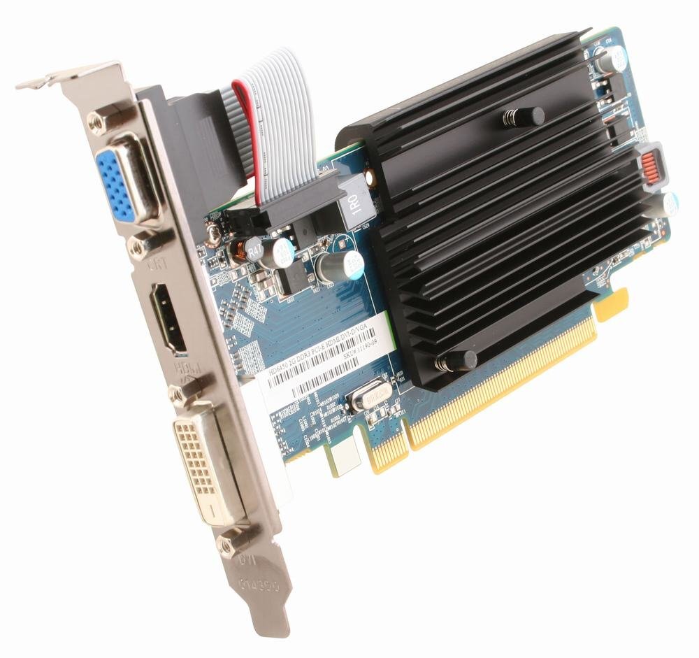 Sapphire AMD/ATI Radeon HD6450 2GB GDDR3 PCIE 11190-09-20G kaina ir informacija | Vaizdo plokštės (GPU) | pigu.lt