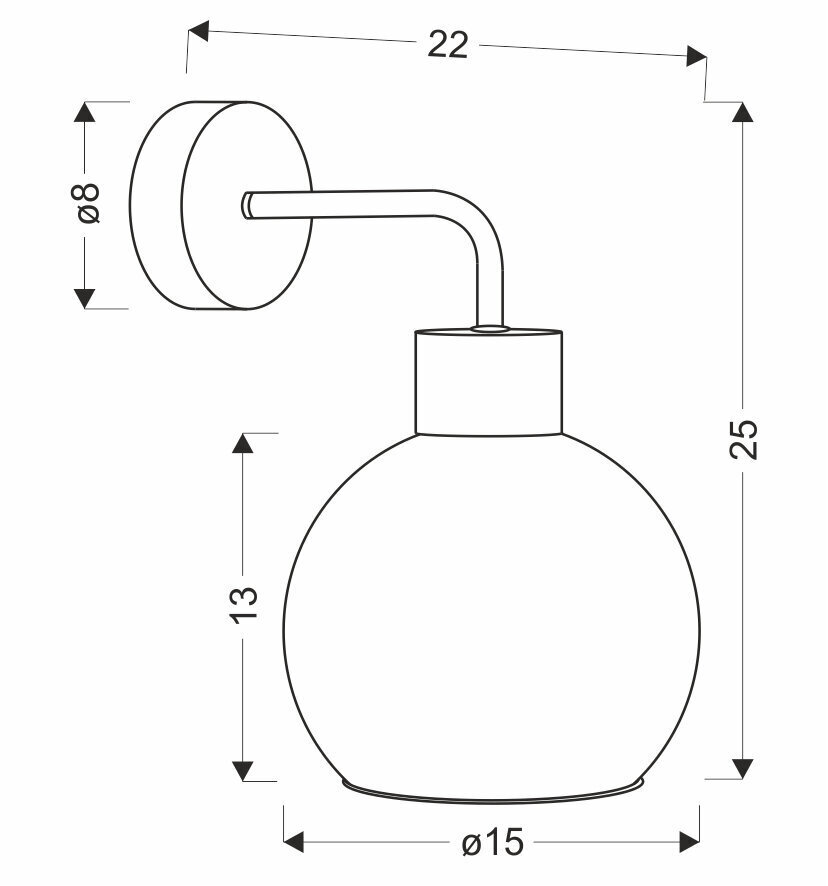 Candellux lighting šviestuvas Lady 21-76700 kaina ir informacija | Sieniniai šviestuvai | pigu.lt