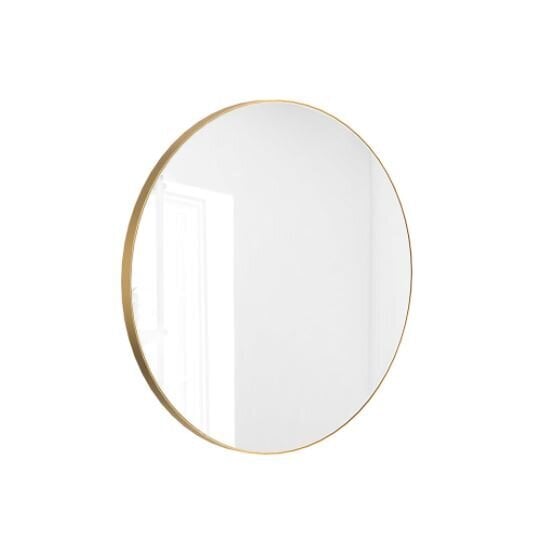 Apvalus veidrodis Massi Valo Slim aukso spalvos, 70 cm kaina | pigu.lt