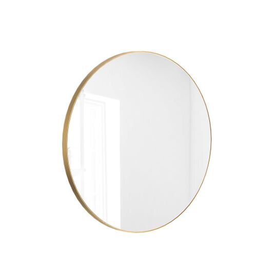 Apvalus veidrodis Valo auksinis, 90 cm kaina ir informacija | Veidrodžiai | pigu.lt