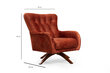 Fotelis Kalune Design Siesta, oranžinis kaina ir informacija | Svetainės foteliai | pigu.lt