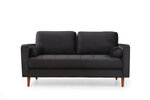 Dvivietė sofa Kalune Design Rome, juoda