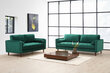 Dvivietė sofa Kalune Design Rome, žalia цена и информация | Sofos | pigu.lt