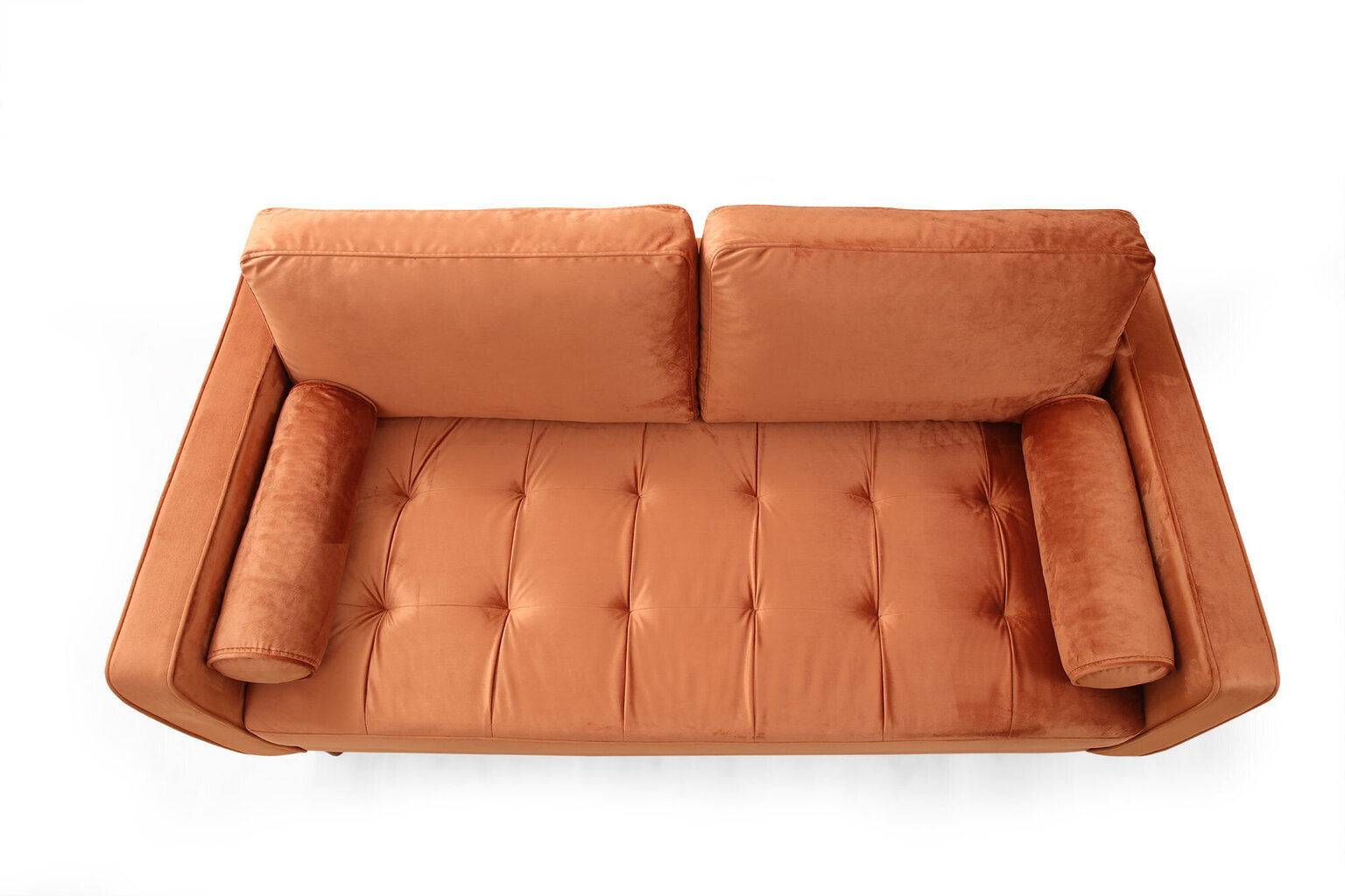 Dvivietė sofa Kalune Design Rome, oranžinė цена и информация | Sofos, sofos-lovos | pigu.lt