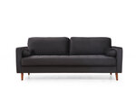 Трехместный диван Kalune Design Rome, черный
