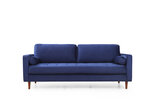 Trivietė sofa Kalune Design Rome, mėlyna