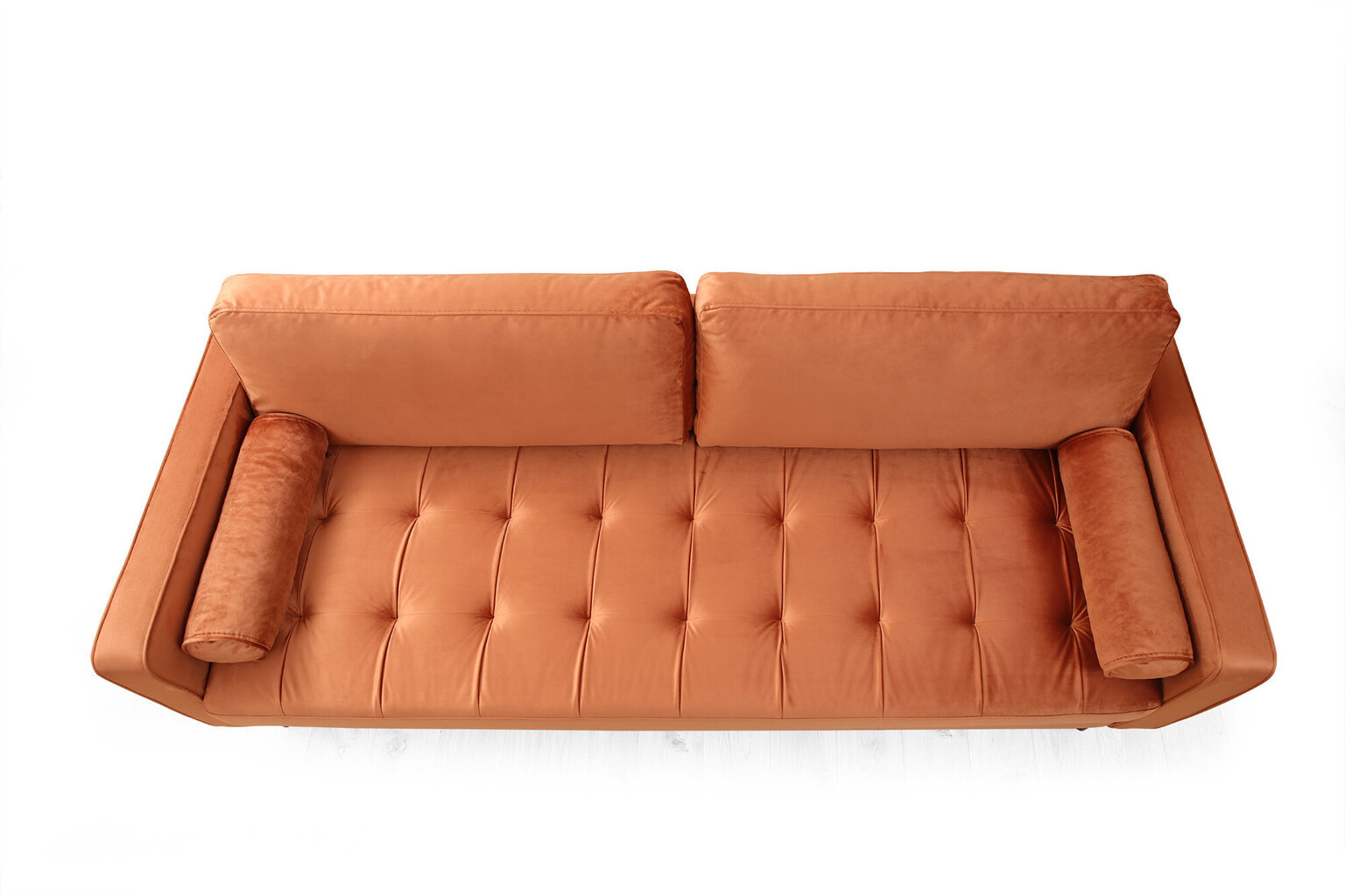 Trivietė sofa Kalune Design Rome, oranžinė цена и информация | Sofos | pigu.lt