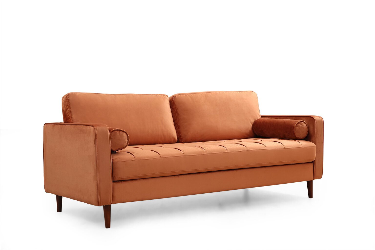 Trivietė sofa Kalune Design Rome, oranžinė цена и информация | Sofos | pigu.lt