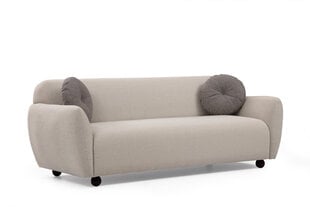 Trivietė sofa Kalune Design Eddy, smėlio spalvos kaina ir informacija | Sofos, sofos-lovos | pigu.lt