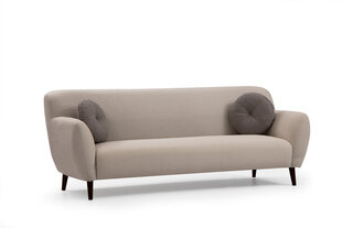 Trivietė sofa Kalune Design Enna, smėlio spalvos kaina ir informacija | Sofos | pigu.lt