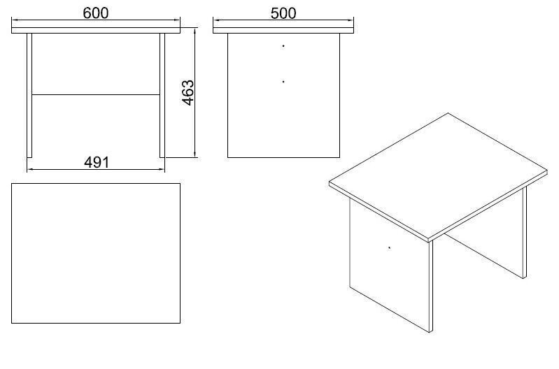 Kavos staliukas Kalune Design, baltas kaina ir informacija | Kavos staliukai | pigu.lt