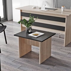 Кофейный столик Kalune Design, черный/дуб цена и информация | Журнальные столы | pigu.lt