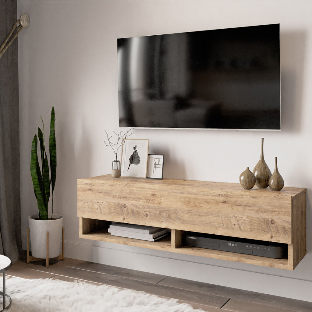 TV staliukas Kalune Design, rudas kaina ir informacija | TV staliukai | pigu.lt
