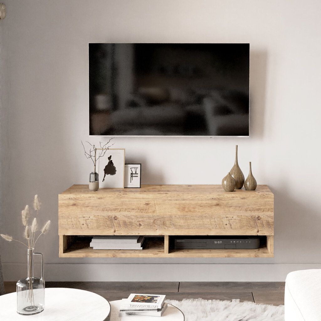 TV staliukas Kalune Design, rudas kaina ir informacija | TV staliukai | pigu.lt