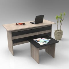 Комплект мебели Kalune Design VO8, коричневый/черный цена и информация | Компьютерные, письменные столы | pigu.lt