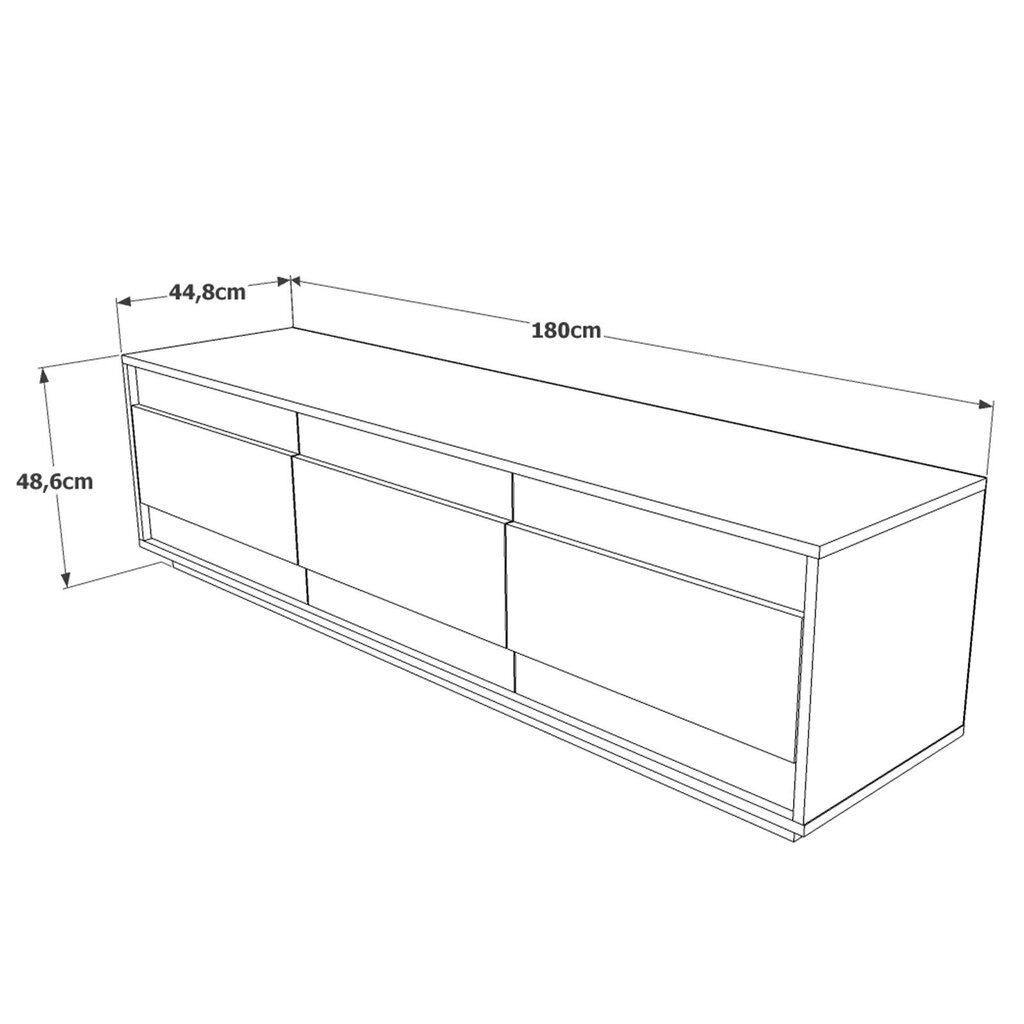 TV staliukas Kalune Design, rudas/baltas цена и информация | TV staliukai | pigu.lt