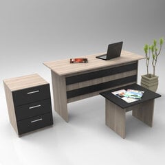 Комплект мебели Kalune Design VO9, коричневый/черный цена и информация | Компьютерные, письменные столы | pigu.lt
