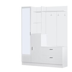 Prieškambario baldų komplektas Kalune Design DD5, baltas kaina ir informacija | Prieškambario komplektai | pigu.lt