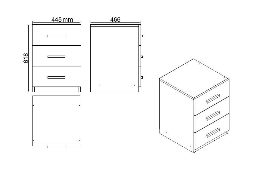 Baldų komplektas Kalune Design VO11, rudas/pilkas kaina ir informacija | Kompiuteriniai, rašomieji stalai | pigu.lt