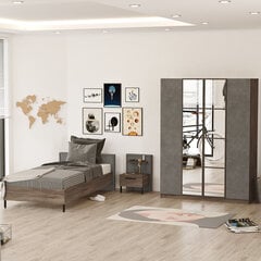 Vaiko kambario baldų komplektas Kalune Design, rudas/pilkas kaina ir informacija | Vaiko kambario baldų komplektai | pigu.lt