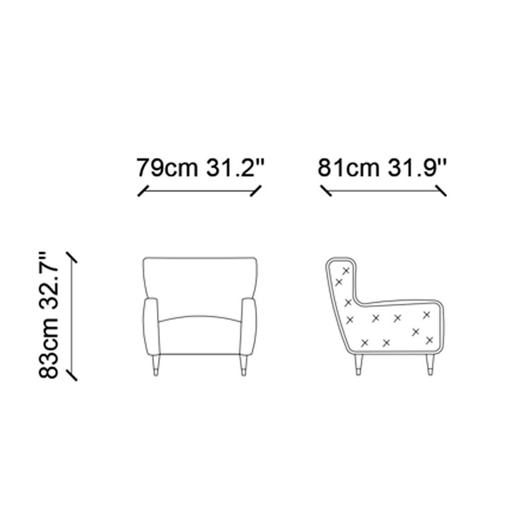 Fotelis Kalune Design Soho, smėlio spalvos kaina ir informacija | Svetainės foteliai | pigu.lt
