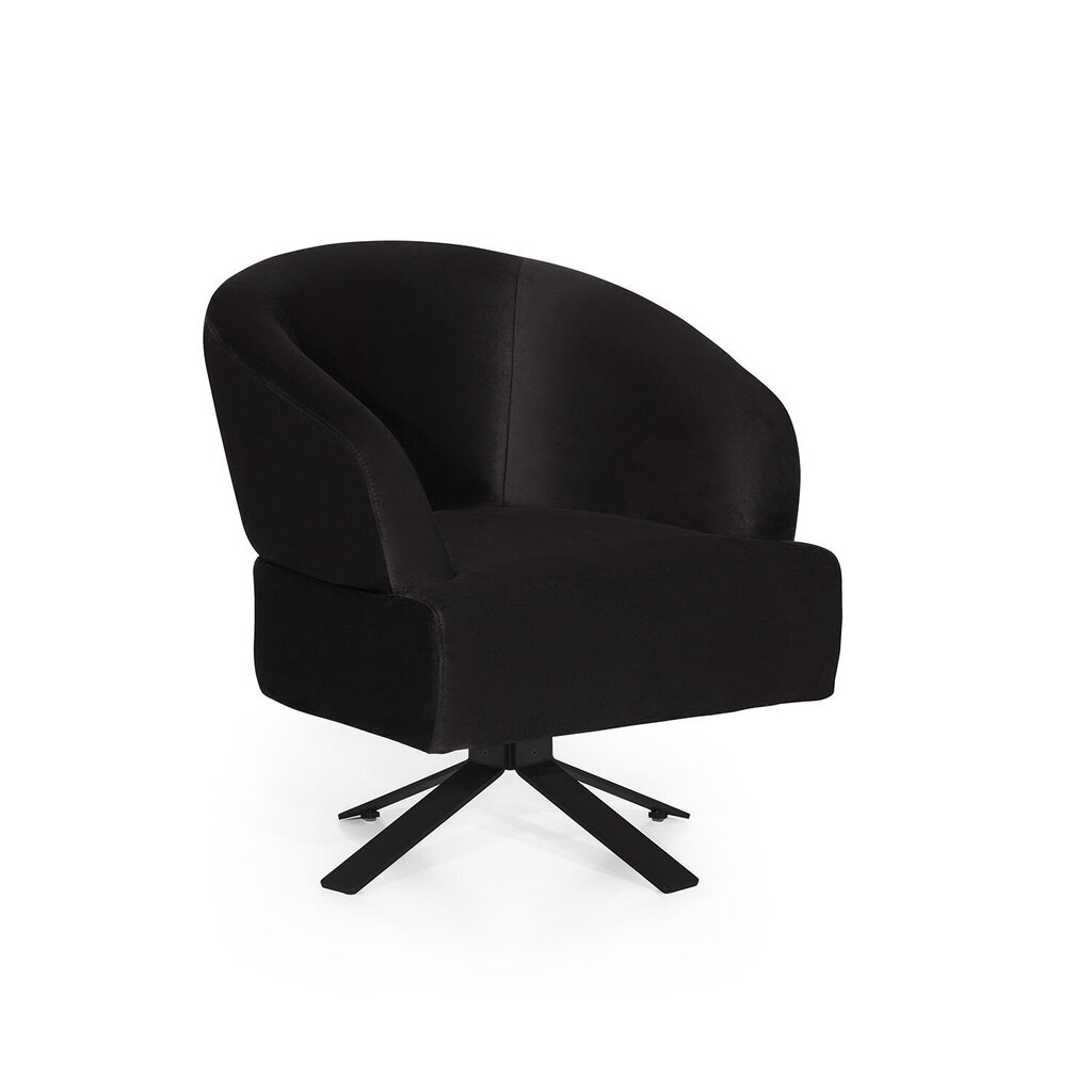 Fotelis Kalune Design Kobalt Bergere, juodas kaina ir informacija | Svetainės foteliai | pigu.lt