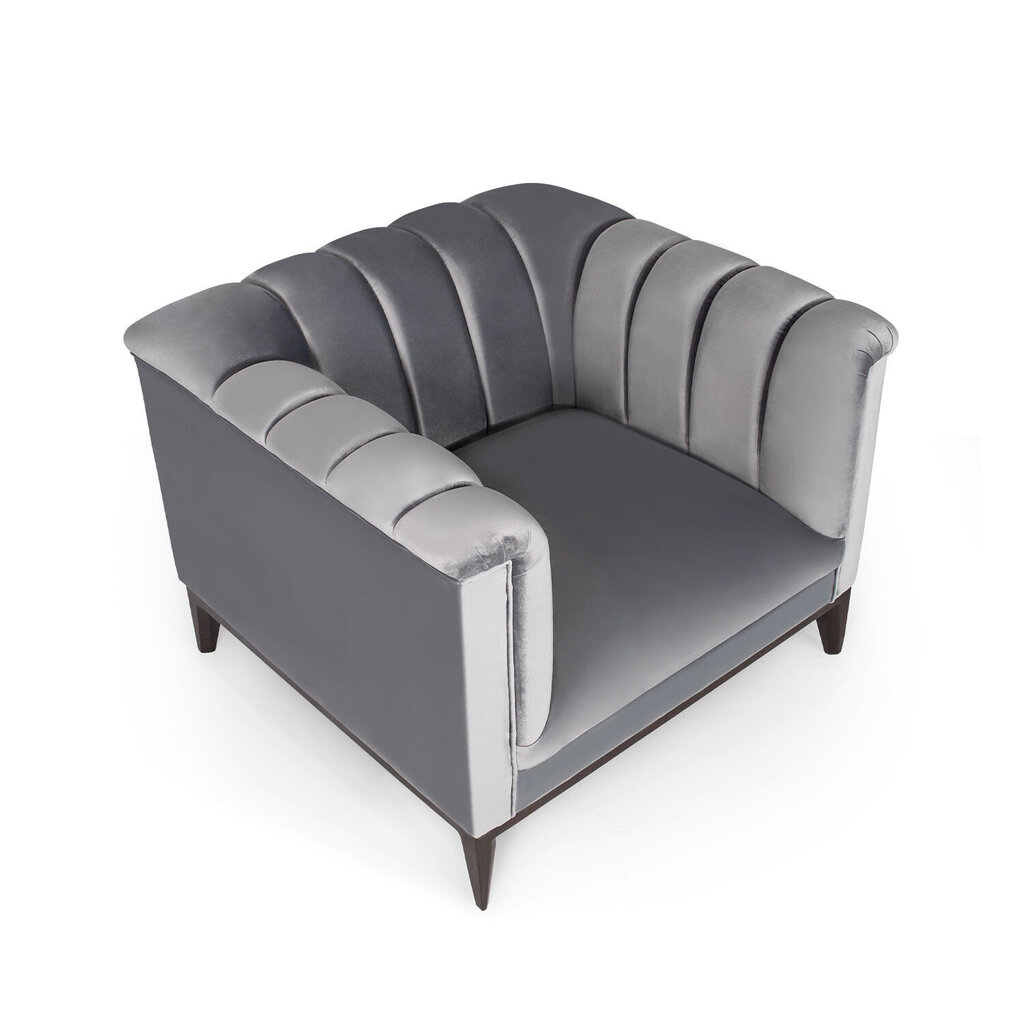 Fotelis Kalune Design Pera, pilkas цена и информация | Svetainės foteliai | pigu.lt