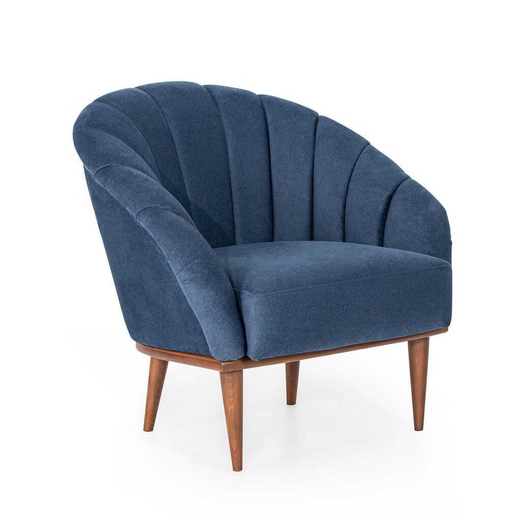 Fotelis Kalune Design Ivory, mėlynas цена и информация | Svetainės foteliai | pigu.lt