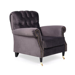 Кресло Kalune Design Lounge, серое цена и информация | Кресла в гостиную | pigu.lt
