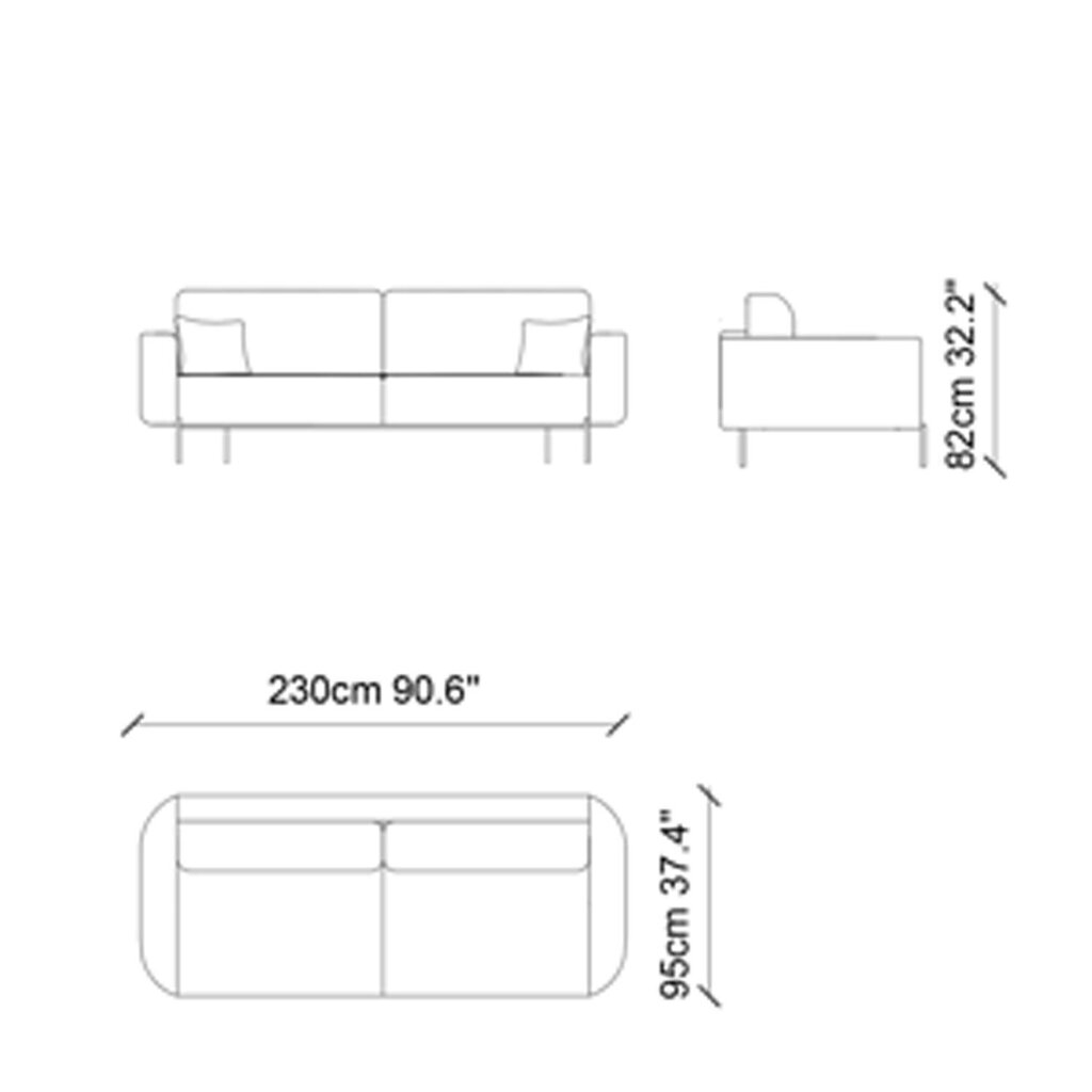 Trivietė sofa Kalune Design Mint, rožinė kaina ir informacija | Sofos | pigu.lt