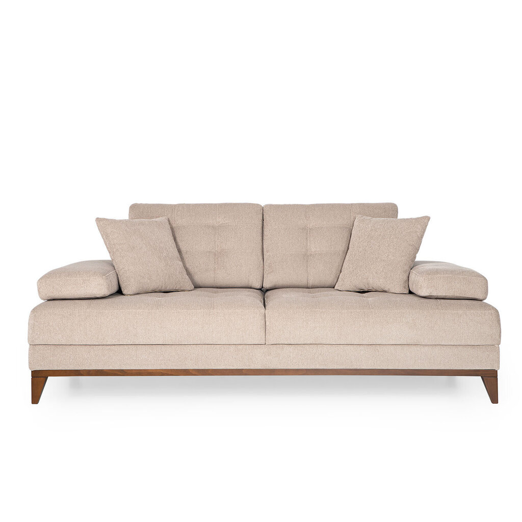 Dvivietė sofa Kalune Design Sonya, smėlio spalvos цена и информация | Sofos | pigu.lt