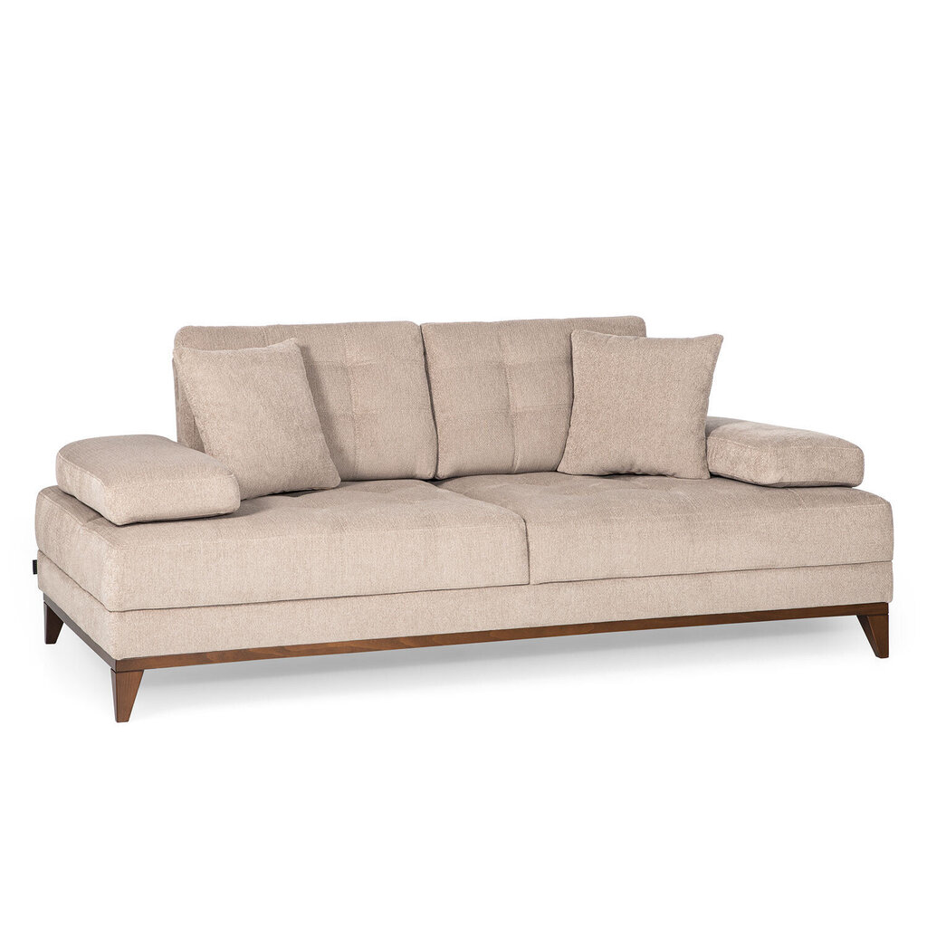 Dvivietė sofa Kalune Design Sonya, smėlio spalvos цена и информация | Sofos | pigu.lt