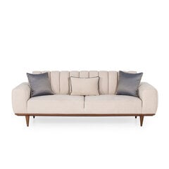 Trivietė sofa Kalune Design Ivory, smėlio spalvos kaina ir informacija | Sofos | pigu.lt