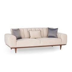 Trivietė sofa Kalune Design Ivory, smėlio spalvos kaina ir informacija | Sofos | pigu.lt