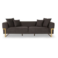 Trivietė sofa Kalune Design Magenta, tamsiai ruda kaina ir informacija | Sofos | pigu.lt