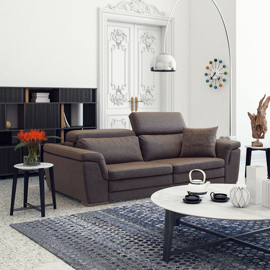 Trivietė sofa Kalune Design Mardini, pilka kaina ir informacija | Sofos | pigu.lt